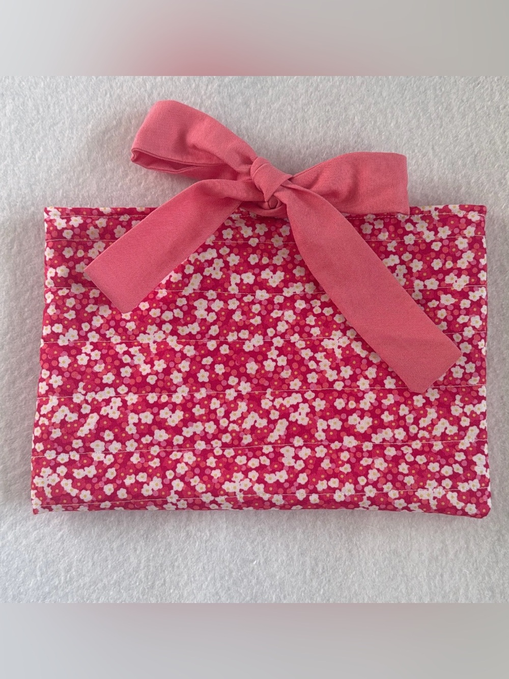 Pink Floral Book Sleeve